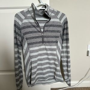 Lululemon Striped Quarter Zip
